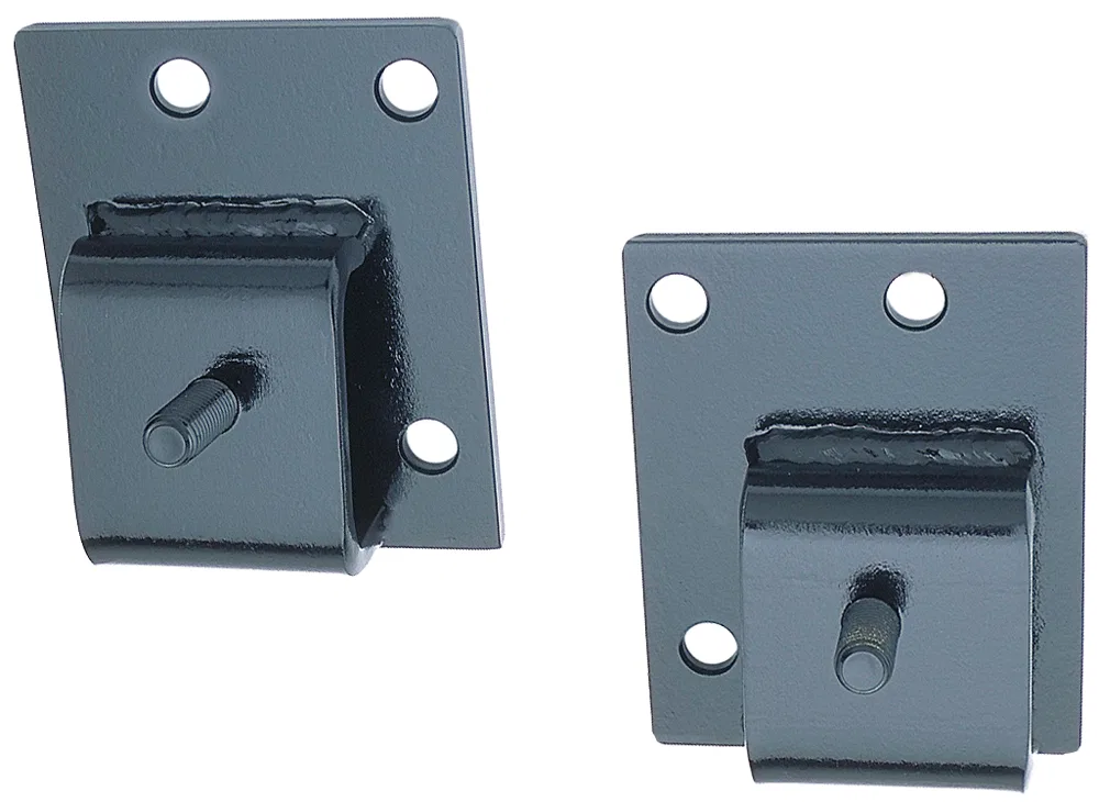 4225 – TRANSDAPT Motor Mount, For Use With Ford 429-460 Engine Into Ford Bronco Or F-Series Black Steel Set Of 2